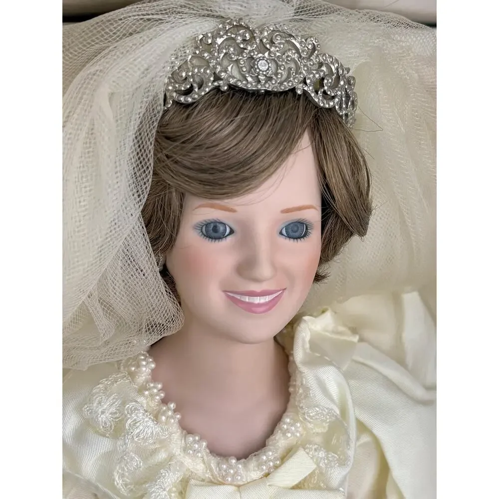 NIB Danbury Mint Princess Diana Bride Doll Commemorative Edition w/ Box NRFB